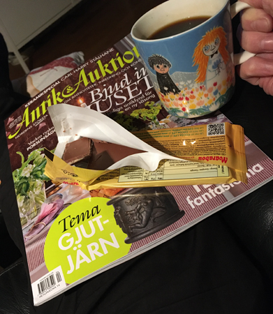 Antik o auktion choklad och kaffe
