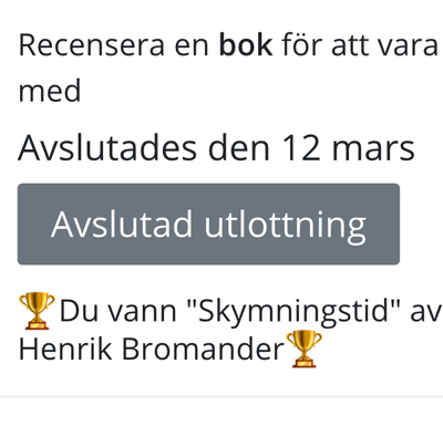 Du vann Skymningsland