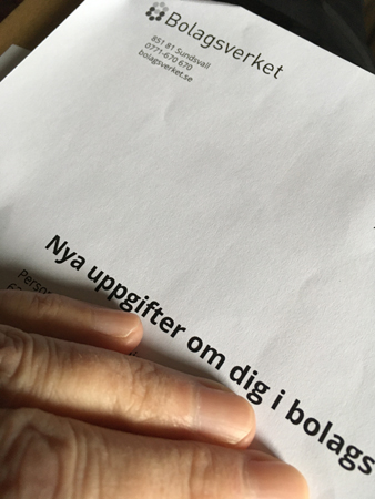 Registrerad hos Bolagsverket