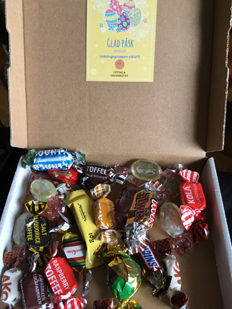 Påskgodis från arbetsgivaren