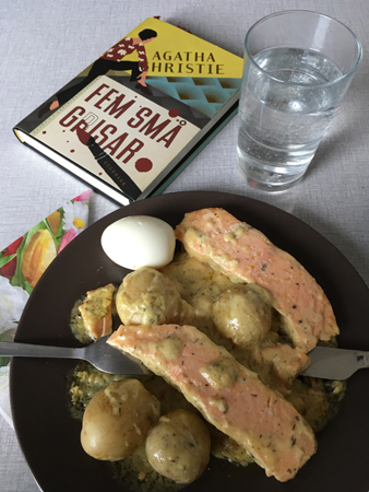 Lunchlax och boken Fem små grisar