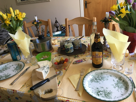 Påskbordet är dukat skärtorsdag