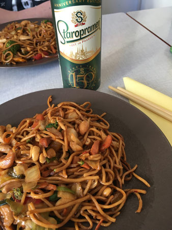 Öl och cashewnötswok