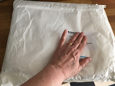 Vitt paket från Bonniers