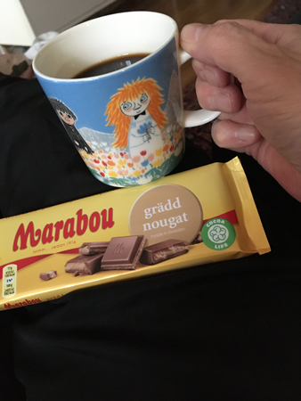 Kaffe och gräddnougat