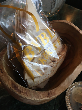 Byblospåse med bröd