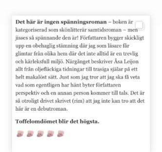 Del av mitt inlägg om Åsa Leijons roman