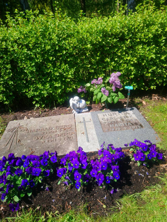 Syrener från FEM vid graven