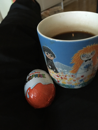 Kinderegg och kaffe