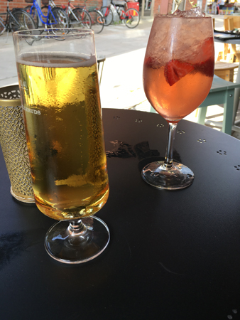 En öl och en drink på K5