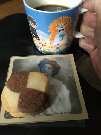 Kaffe och kaka schackruta