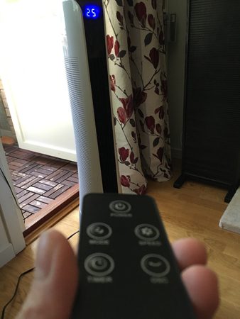 Pelarfläkt med fjärrkontroll