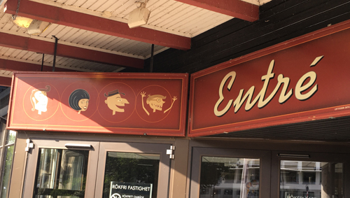 Entrén till Stadsbiblioteket