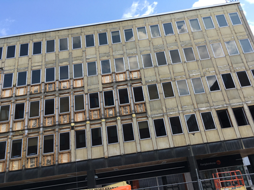 Hus i stan som ska ge plats till nya Filmstaden