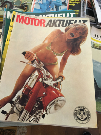 Motoraktuellt med bikinitjej på motorcykel Ulva