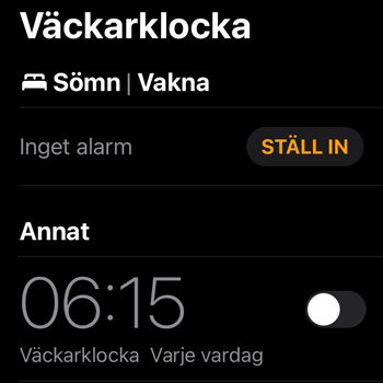 Väckarklocka 6 o 15 av