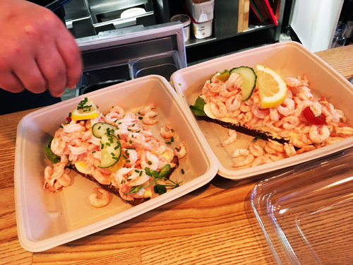 Räkmackor till onsdagsmiddag