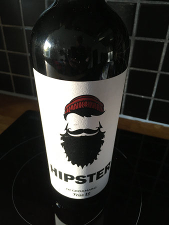 Hipster rödvin