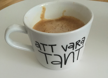 Kopp m texten Att vara tant