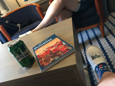 Hänger i vårt vardagsrum i hytten