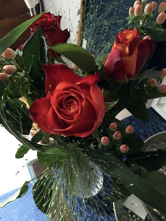 Rosbukett från Anna