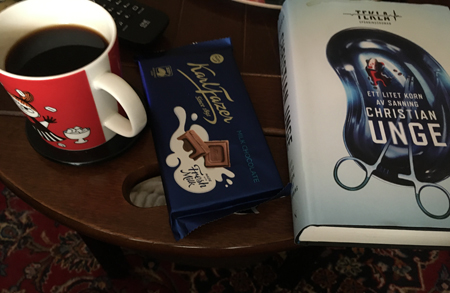 Kaffe på maten Fazer blå choklad bok