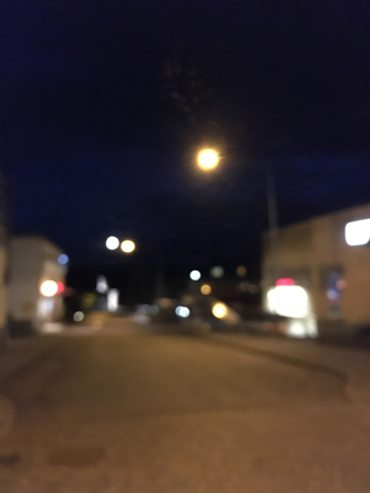 Lite suddigt på hemvägen från Mia