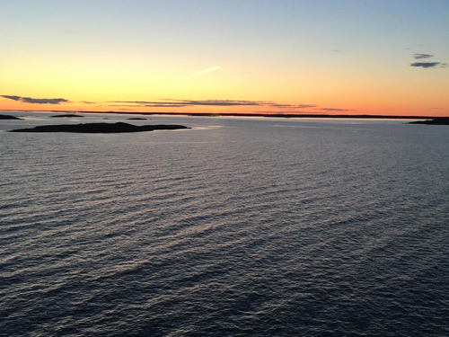 Solen har sjunkit helt