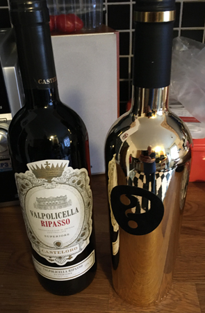 Två viner Valpolicella ripasso o Frågetecken zinfandel