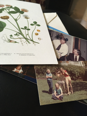 Brev fr mammakusinen B med foton