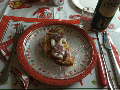 Västerbottenpaj och öl