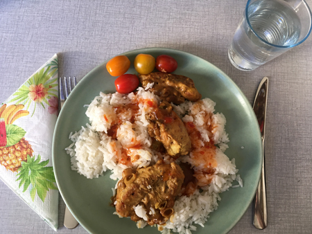 Annas sötsura kycklinggryta med ris