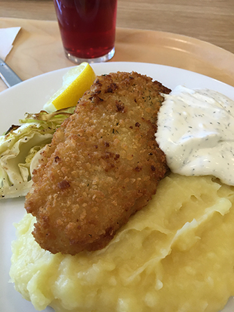 Fisk och potatismos lingondricka