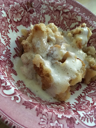 Äppelpaj med vaniljsås hos IM