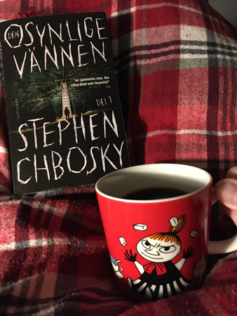 Boken Den osynlige vännen och kaffe på sängen