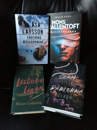 Böckerna Fädernas missgärningar Blickfångarna Lesbiska ligan o skamprälorna