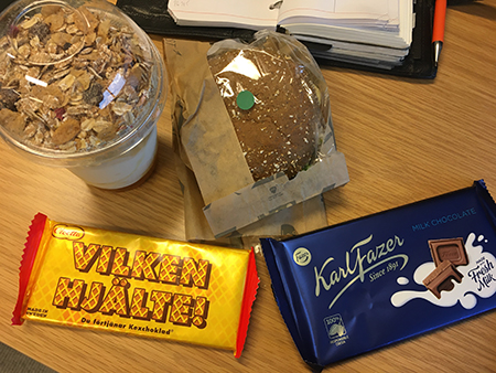 Torsdagslunch och helgchoklad