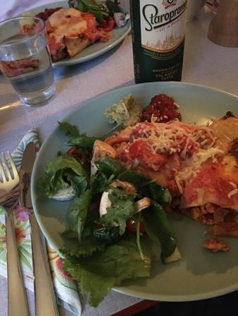 Tortilla med kycklingfärs