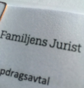 Avtal Familjens jurist