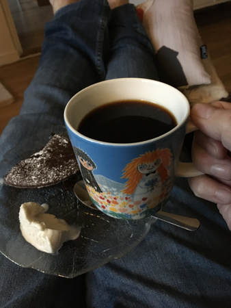 Kladdkaka glass och kaffe Kladdkaka glass och kaffe
