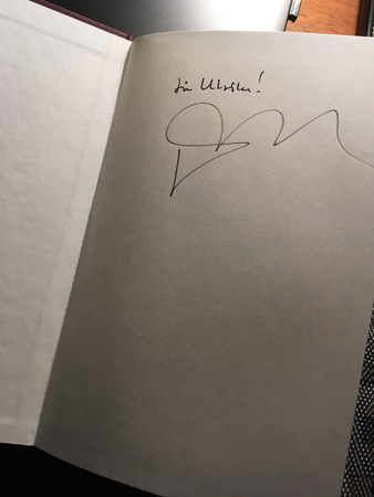 Jonas Gardell signerade sin bok till mig