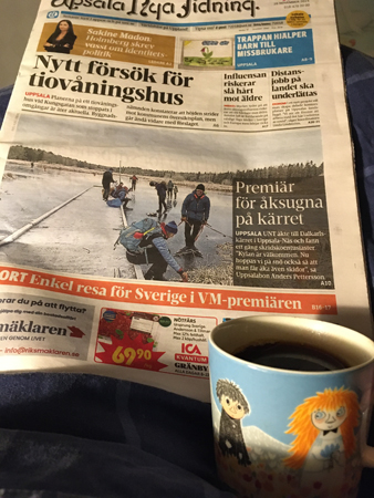 UNT och kaffe på sängen