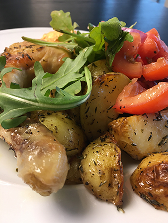 Kyckling potatis och grönsaker lunch