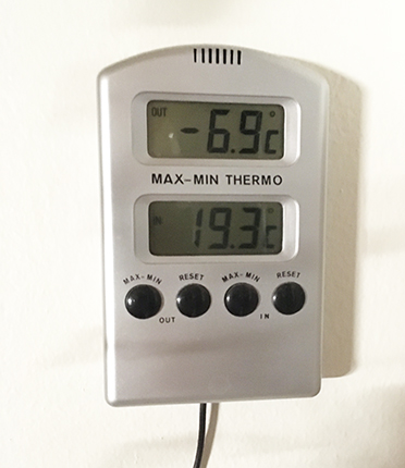 Nästan sju grader kallt 22 nov 2021