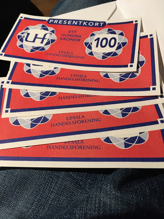 Presentkort från svärmor