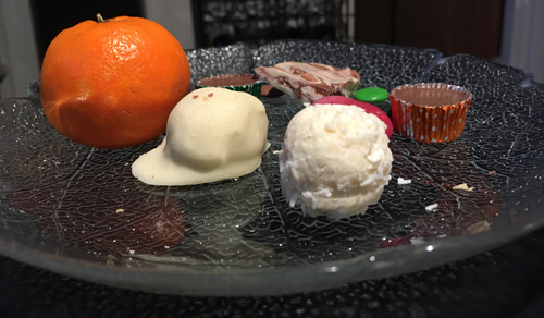 Clementin och julgodis till eftermiddagskaffet