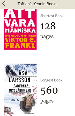 Den kortaste och den längsta boken jag läste 2021