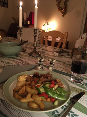 Pulled turkey med tillbehör och ripasso