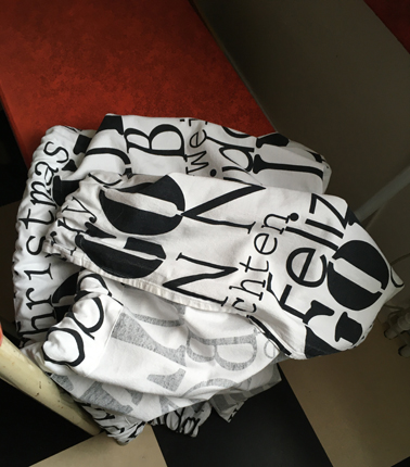 Julgardinkappan nedtagen