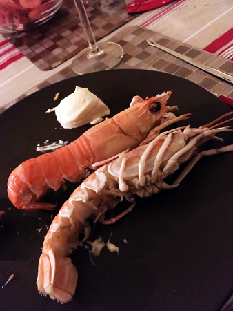 Havskräftor och chiliaioli